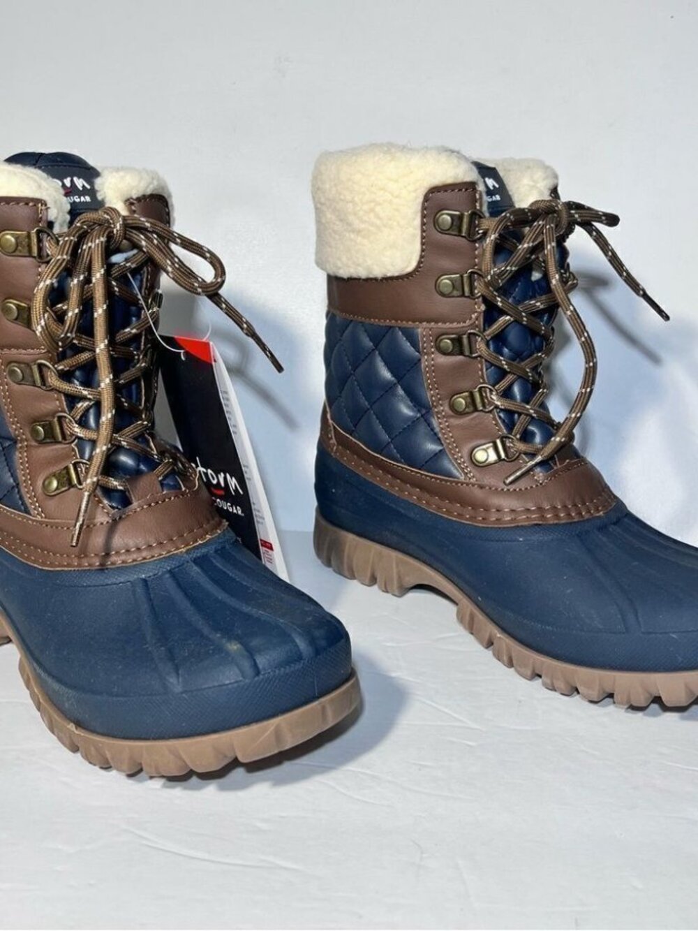 Cougar Waterproof Lace-Up Winter Boots